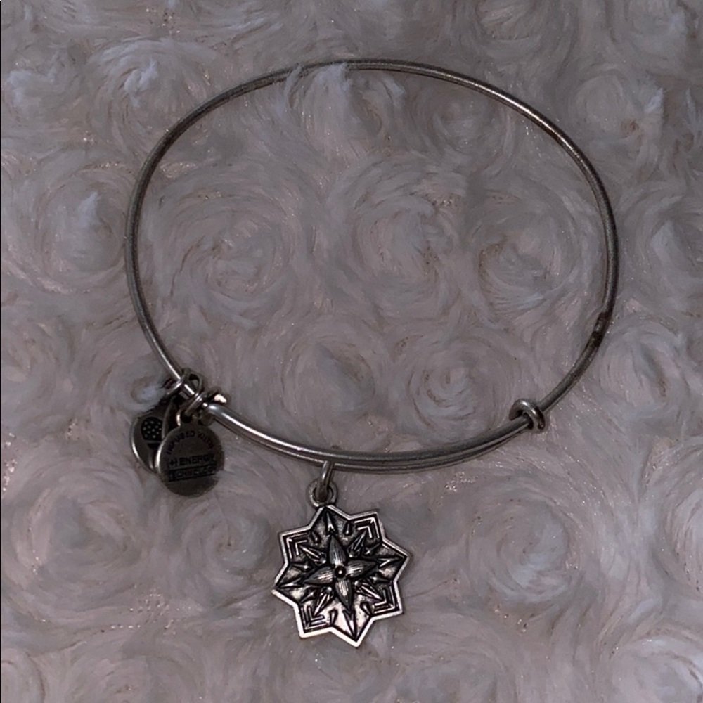 Silver Alex and Ani Healing Love Bracelet